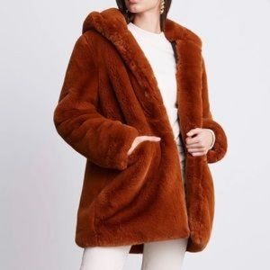 NWT APPARIS Marie Faux Fur Hooded Jacket
